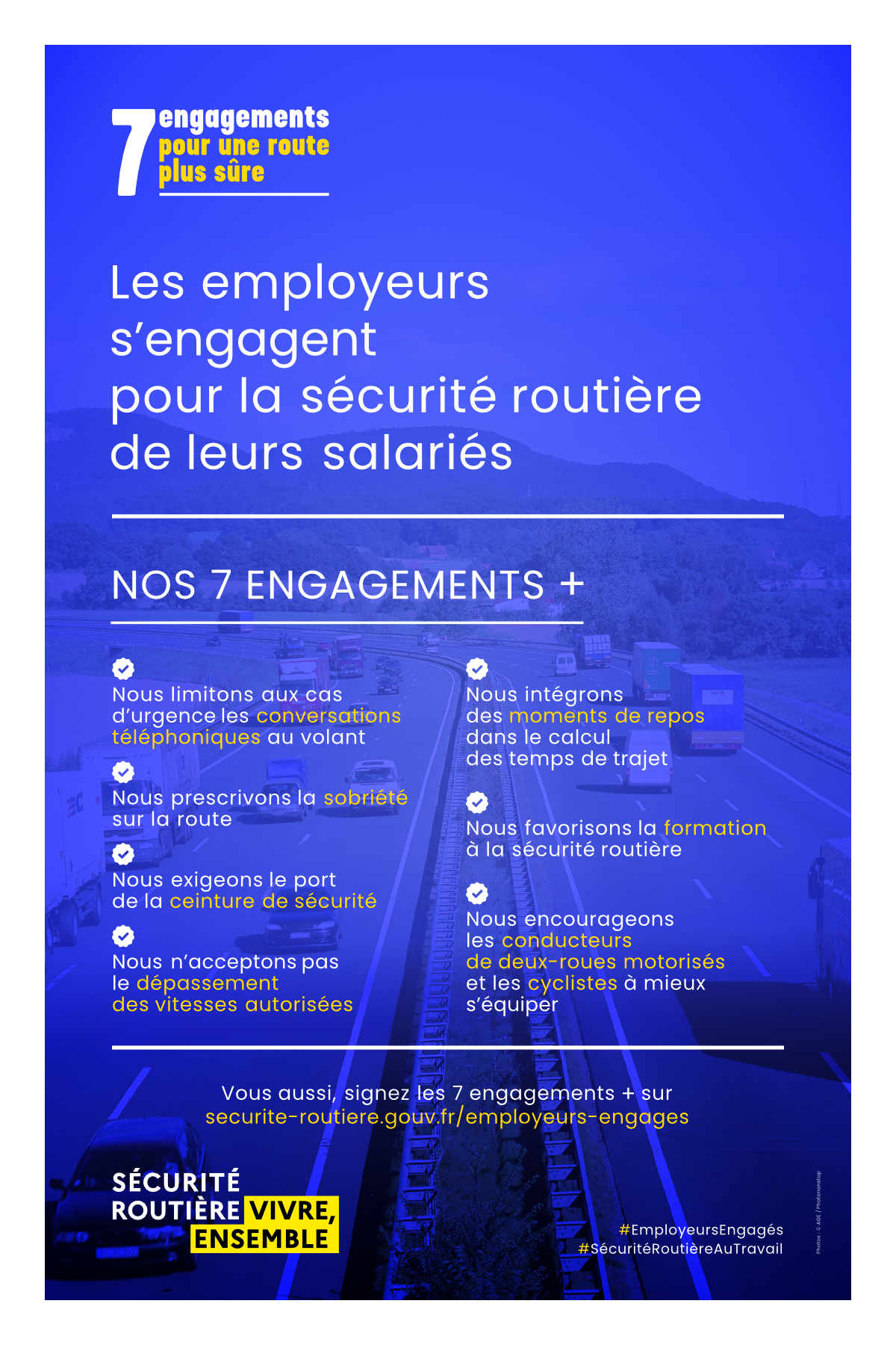 la charte des 7 engagements pour une route plus sûre